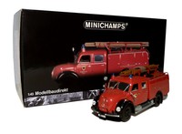 Magirus-Deutz Merkur Feuerwehr Aachen Bj 1959 1:43 Minichamps 439141071 NEU & OV