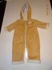 Boy or Girl Beige snowsuit size 6-9 months. By Simply Basic. Baby Bear fun.