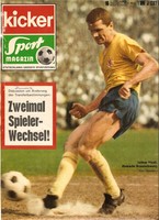 Kicker-Titelseite Lothar Ulsaß (Eintracht Braunschweig) 1969