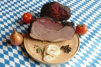 orginal Schwarzgeräuchertes Gselchtes * 500g *  Schinken Geräuchertes