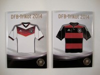 Fußball WM-Magnet Trikots Weltmeister 2014 Heim Auswärts WC Deutschland 4.Stern