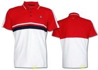 Fila Herren Tennisshirt Poloshirt Paco rot-weiß