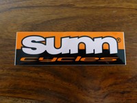 Sunn Cycles Aufkleber orange