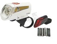Trelock LED-Fahrradbeleuchtung Set LS450/320 Scheinwerfer Rücklicht mit StVZO