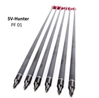 6x CarbonPfeile 31" Jagd und Turnier Pfeile Recurve -Compound bis 90 lbs 500er