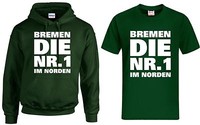 T-Shirt / Kapuzensweat BREMEN DIE NR.1 IM NORDEN Ultra Hoodie, Kapu, Trikot