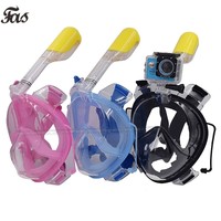 Vollgesichtsmaske Schnorcheln Scuba Wassersport Tauchen Schwimmen Schnorchel Bre