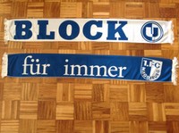 Ultras seidenschal schal BLOCK U / fur immer - MAGDEBURG