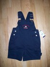 New US Polo Assn Toddler Boy Overalls Shorts Navy Blue 24 Months NWT