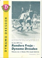 EC 1974/75 Dynamo Dresden - Randers Freja