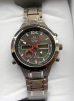 Quality Time Solar Funk Armbanduhr mit Weltzeit aus TITAN Worldtimer Uhr 117