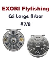 EXORI CSI Large Arbor Superior Quality Aluminium Fliegenrolle #7/8 UVP 155,-