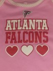 Girls Babies Atlanta Falcons Pink Onesie Size 18 M Months NWOT Hearts ATL NFL