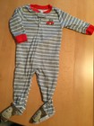Baby Boys Size 12 Months Carters footed Sleeper Pajamas Monkey EUC