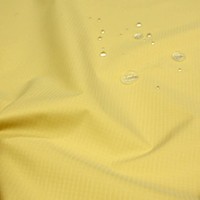 wasserdichter Ripstop Outdoor-Stoff in ocker gelb    Regenjacke Plane Meterware 