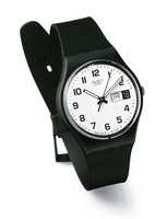 Swatch Once Again Uhr GB743 Analog  Kunststoff Schwarz