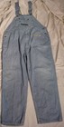 KEY IMPERIAL Engineer Stripe Zip Fly 44 X 30 Utility Work Bib Carpenter Overall