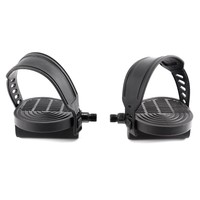 1 Paar Heimtrainerpedale mit Riemen Pedale für Heimtrainer wartungsfrei Pedal