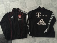 Trainingsanzugs Jacke FC Bayern München Sponsorenprint-Gr.M Matchworn Teamwear
