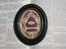 Vatican large framed reliquary 1800s relic Crown of Thorns Jesus Christ