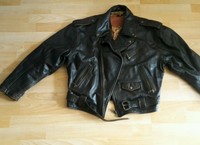 Lederjacke herren braun L