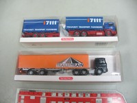 AK977-0,5# 2x Wiking H0 LKW/Lastwagen MAN: 548 Trailertrain+599 17111, NEUW+OVP