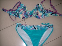 s.Oliver Damen Bikini wie Neu türkis lila weiß grün gemustert gr 40 C