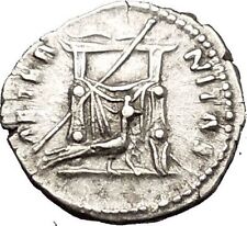 Faustina I Antoninus Pius wife RARE Silver Ancient Roman Coin Throne i53350