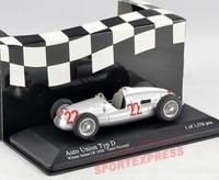 NEW 1/43 Minichamps 400380022 Auto Union Typ D, winner Italy GP 1938, Nuvolari 