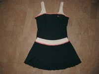 NIKE 2-tlg., Tennisrock + Top, Gr. S, Anthrazit, wie neu