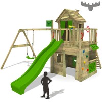 FATMOOSE CrazyCat Comfort XXL Spielturm Kletterturm Schaukel Rutsche Kaufladen