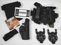 BLACKHAWK! MULTIFUNKTIONS HOLSTER SET P8 NEU SCHWARZ RECHTS german army kit new