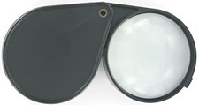 2.5" Folding Pocket Magnifier 4x Magnification Glass Lens Plastic Body Se 116