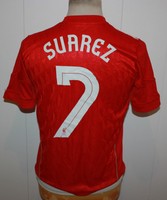 VINTAGE LIVERPOOL 2011 NO 7 SUAREZ ADIDAS TRIKOT JERSEY Gr 164 XS 