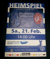 MSV Duisburg - Fortuna Köln Postkarte Saison 2014/2015