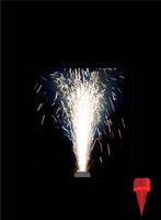 8x Pyro Sprüh Eissterne Zaubersterne Fontänen mit Steckfüßen 