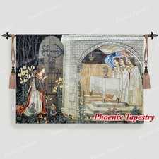 William Morris Medieval Holy Grail Wall Tapestry - The Achievement Ii, 55"x38"