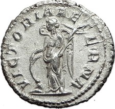 GORDIAN III 243AD Authentic Original Ancient Silver Roman Coin Victory i59070