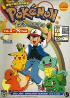 Anime DVD Series Pokemon Indigo League Vol.1-79 End Complete English Dubbed