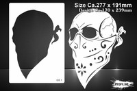 Airbrush Schablone Totenkopf Schädel Skull Gangster Stencil
