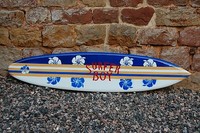 SU 130 R5 / Deko Surfboard 130 cm Surfbrett aus Holz Retro Board surfen vintage 