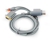 Xbox 360 VGA Kabel HDTV AV-Kabel Audio Konsole Beamer TV PC Monitor Cinch #444