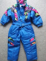 Kinder Schneeanzug Skianzug Skioverall Schneeoverall  Blau  Gr.110 NEU