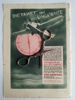 Flugzeug Kompass 1931 Werbung Reklame Der Ansporn  Zeitschrift Hamburg   116