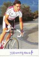 Jacques Hanegraaf   Radsport  Team Telekom Karte signiert - 260402 -GE