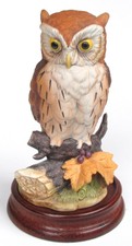 Andrea By Sadek Animal Collection Great Horned Owl 6315 Porcelain Figurine