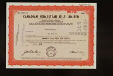 Canada : Canadian Homestead Oils Limited Alberta iss to Greenfields dd 1979