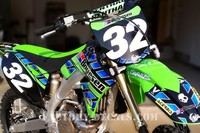 Kawasaki Boyeson KXF KX 125 250 450 Graphics Decals any year 1990-present