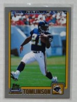 LADANIAN TOMLINSON - Topps 2001 # 350  Rookie Card (RC) (San Diego CHARGERS)