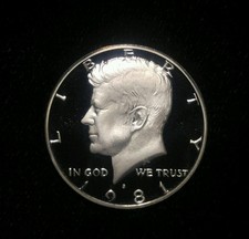1981-S 50C Type 2 Deep Cameo (Proof) Kennedy Half Dollar ~ Rare